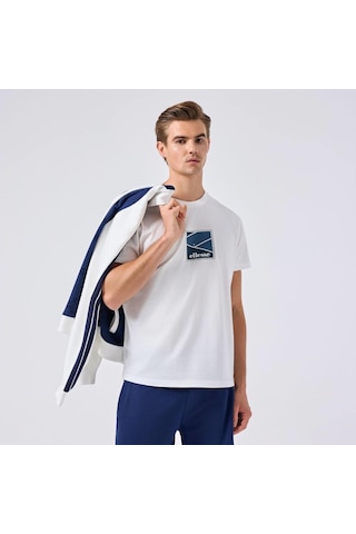 Ellesse 6sm5025-of Bisiklet Yaka Erkek T-shirt - Kırık Beyaz