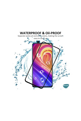 Xiaomi Poco F2 Pro Tam Kaplayan Temperli Cam Ekran Koruyucu Siyah