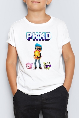 Pk Xd Baskılı Unisex Çocuk Tişört T-shirt Mr-01 Beyaz Pk Xd Baskılı Unisex Çocuk Tişört T-shirt Mr-01 Beyaz