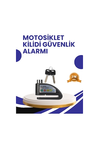 Taşınabilir Alarm Disk Kilidi Motosiklet Scooter Bisiklet Güvenlik