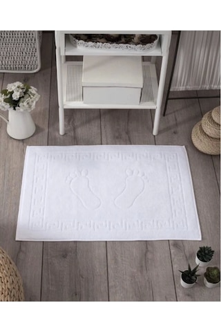 Eco Lounge Soft Pamuk 6'lı Ayak Havlusu 250gr Beyaz
