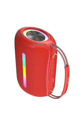 Astraltech 360 Rgb Led'li Taşınabilir Bluetooth Hoparlör Kırmızı, Usb/tf Destekli
