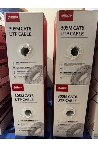 Dahua Cat 6 Halogen Free Pfm920ı-6un-c Utp 23awg 305 Metre Beyaz