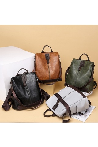 Dancemonkey 2023 Kadın Sırt Çantası - 3 Cepli, Hırsıza Dayanıklı, Su Geçirmez Pu Çanta Çok Renkli Çok Renkli