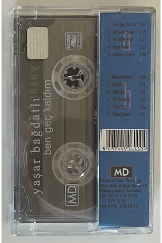 Yaşar Bağdatlı Ben Geç Kaldım Kaset Orjnal Dönem Baskı Kaset