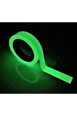 Kosona Fosforesan Yeşil Band 10m X 2.54cm - Merdiven, Duvar, İhbar İşaretleri İçin, 6-8 Saat Parlar, Su Geçirmez, Kalıcı Yapışkan Diğer