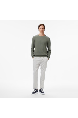Nautica Erkek Yeşil Classic Fit Kazak Düz S57212t Yeşil