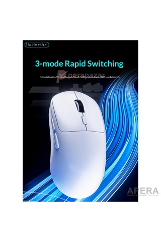 Kablosuz Bluetooth Ve Usb Alıcılı Gaming Mouse Sessiz Tık Type-c Şarjlı 6400 Dpı 3 Modlu Bilgisayar Laptop Oyuncu Faresi Cn10 Beyaz