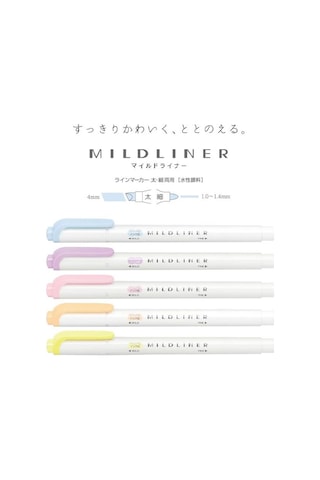 Zebra Mildliner Fosforlu Kalem Seti 5c-yc-n Pembe