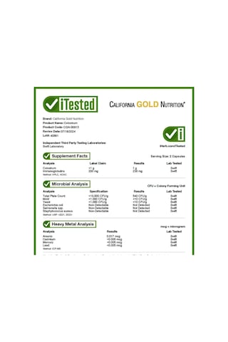 California Gold Nutrition Colostrum 240 Veggie Capsul.abd Men...