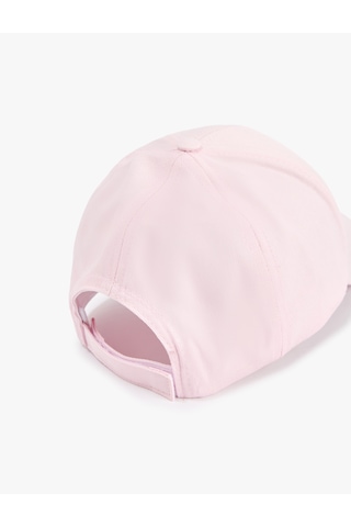 Koton Pamuklu Nakışlı Kep Şapka Pembe 6sak40166aa Gül