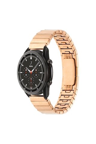 Galaxy Watch 46mm Uyumlu Krd-82 22mm Metal Zore Kordon-rose Gold