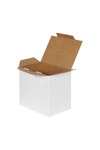 Beyaz Kilitli Kargo Kutusu / Ebat: 22x15x20 Cm 100 A