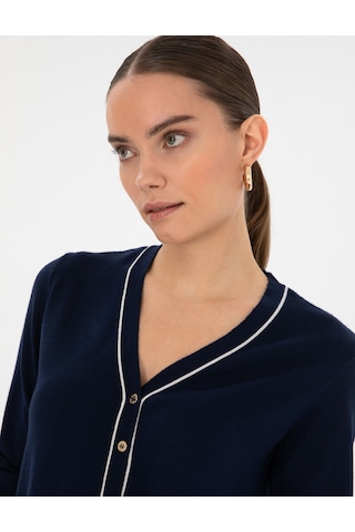 Pierre Cardin Kadın Lacivert Hırka Triko 50316344-vr033 Lacivert