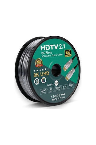 Fully 50metre 8k 60hz Arc Fiber Optik Hdmı Kablo 2.1v 7680x4320