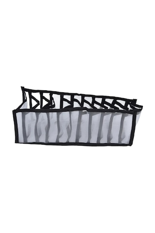 Fosenze Siyah Çok Amaçlı Klasörlü Depolama Kutusu - Nylon Malzeme, Kuru, Katlanabilir, 33x16x40 Cm - Giyim, Kozmetik Ve Çeşitli Eşyalar İçin Siyah