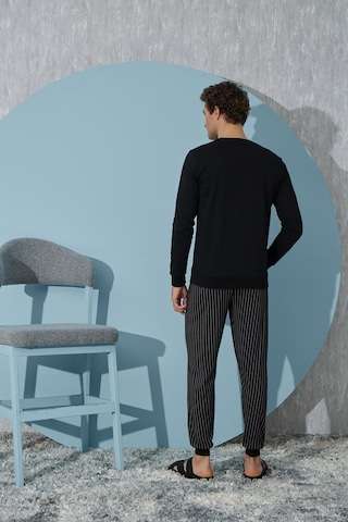 Sevim Erkek Uzun Kol Siyah Pijama Takımı C9t4n2o8 001