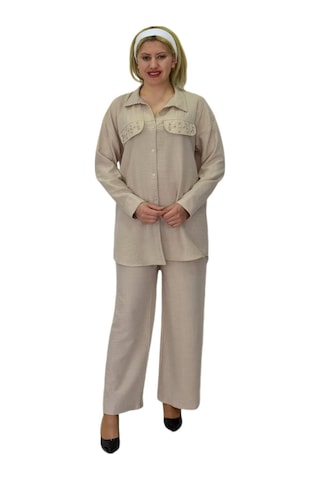 Kadın Ayrobin İkili Bluz Pantolon Takım Bgl-st03710 001