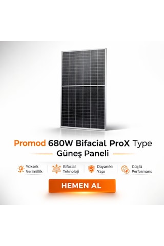Promod 680w Bifacial Prox Type Güneş Paneli