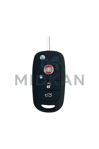 Fiat Egea Silikon Anahtar Kılıfı Siyah Renk