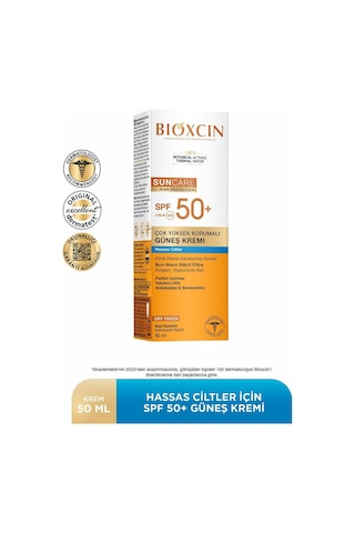 Bioxcin Sun Care Hassas Ciltler İçin Çok Yüksek Korumalı Güneş Kremi 50 SPF 50 Ml Hassas, Dry Touch, Mat