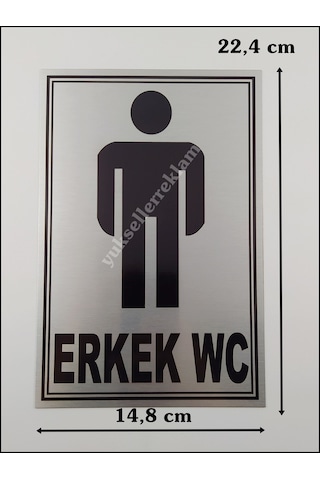 Kadın Erkek Çift Yönlendirme Wc Tabelası (460496263)