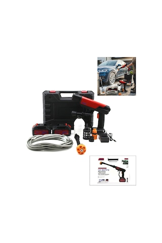 Ahma A-130 Oto Ve Araç Yıkama Makinesi 135w 12000 Mah 21v 0.62bar 19000 Rpm Şarjlı Yedek Bataryalı