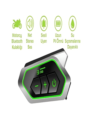 Ip67 Su Geçirmez İnterkom Bt5.3 Rgb Işıklı Motosiklet Kask Kulaklığı