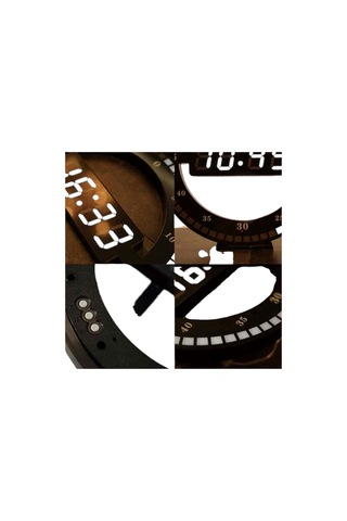 3d Led Dijital Elektronik Modern Duvar Ve Masa Saati Siyah