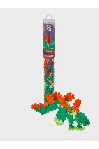 Plus - Plus Minecraft Temalı Silindir Kutuda Stegosaurus Lego Yapı Oyuncağı 100 Parça 4093