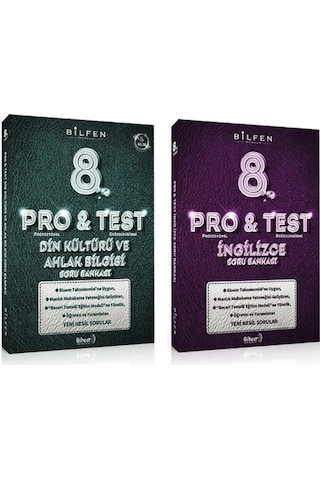 Bilfen Pro&test 8. Sınıf Din Kültürü Ve Ahlak Bilgisi - İngilizce Soru Bankası 2 Kitap