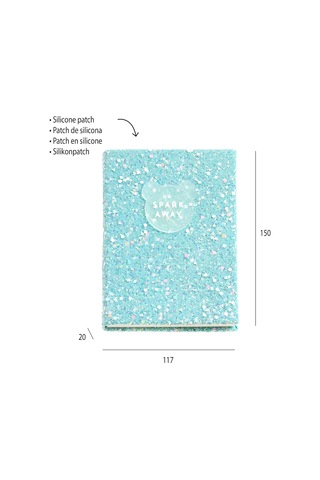Mr Defter-b2f Parlak Defter Mavi Noktalı Çok Renkli