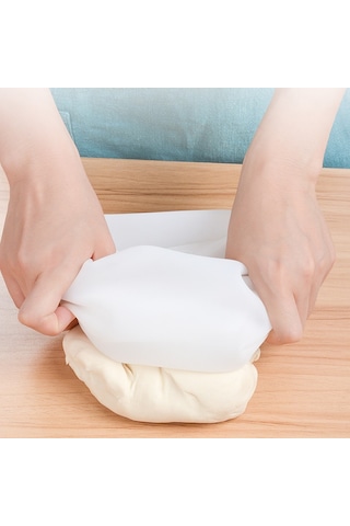 River World Orta Hamur Torbası Silikon Şeffaf Hamur Yoğurma Torbası Ekmek Makarna Mantı  Hamuru Kolay Yoğurma