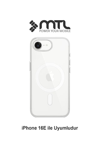 İphone 16e Uyumlu Animasyonlu Şeffaf Magsafe Şarj Destekli Sararmayan Sert Kılıf