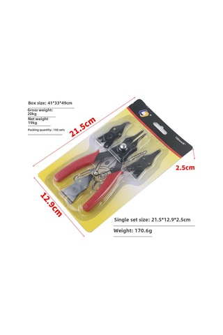 Teltree Dört İşlevli İç/dış Tırmık Pensi Seti - 90 /45 Açı Değiştirilebilir Uçlu, Hafif Ve Taşınabilir Tamir Aracı