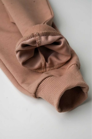 Heyadventure Erkek / Kız Çocuk Jogger Eşofman Altı Cepli Paçası Kaşkorseli Bej Bej