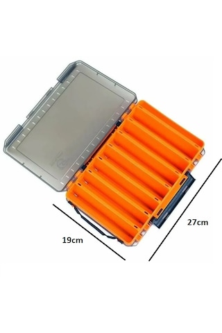 Shufa Çift Taraflı Maket Yem Kutusu Turuncu 27x19x4.5cm