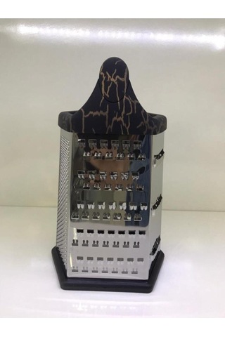 Penguen Siyah Mermer Desen 22x11.5 Cm Paslanmaz Çelik Altıgen Ren