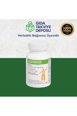 Herbalife2 Vitamin Ve Mineral Kompleks Erkekler İçin 60 Tablet