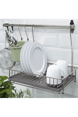 Ikea Hultarp Banyo Askısı 5 Kancalı 5'li 1.8 X 5 X 7 Cm Krom