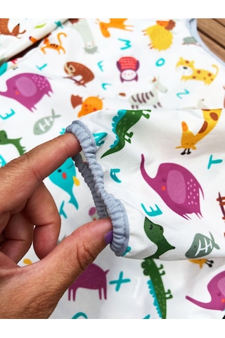 Yorni 4-7 Yaş, Zoo, Sıvı Geçirmez, Çocuk Aktivite Boyama Önlüğü