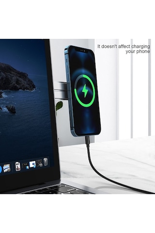 Novahub Manyetik Taşınabilir Gri Bilgisayar Telefon Aynı Ekran Standı Ergonomik 135x29x5.5mm