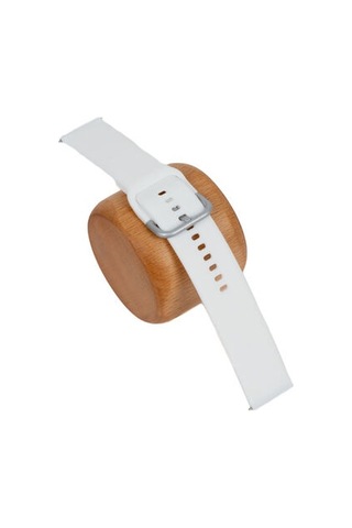 Samsung Galaxy Uyumlu Watch 46mm Klasik Beyaz Silikon Kordon - Beyaz