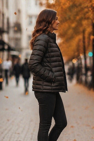 Hummel Magic Zip Coat 940277-2001 Siyah Kadın Mont