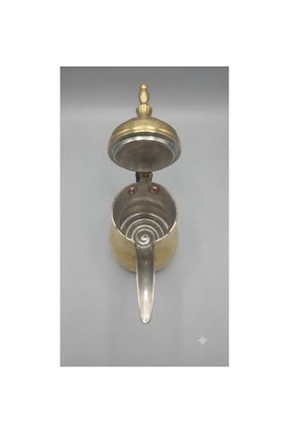 Arabic Mırra Coffee Pot- Mırra Cezvesi - Delle - - Yükseklik H : 22 Cm
