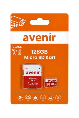 Avenir 128gb U3 V30 A1 Ultra Hızlı Micro Sd Kart