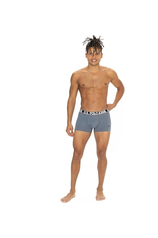 U.S. Polo Assn. U.s Polo Assn. 80533 Erkek Pamuklu 3'lü Boxer-bordo&siyah&antrasitmelanj Siyah