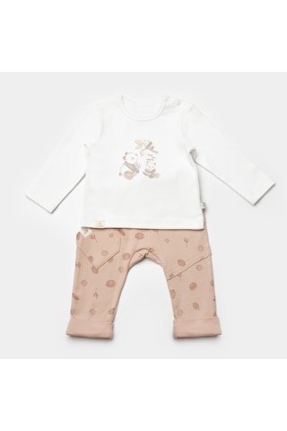 Biorganic Love Our Earth 2'li Bebek Takımı 59817 Mocha Beyaz - Kahverengi