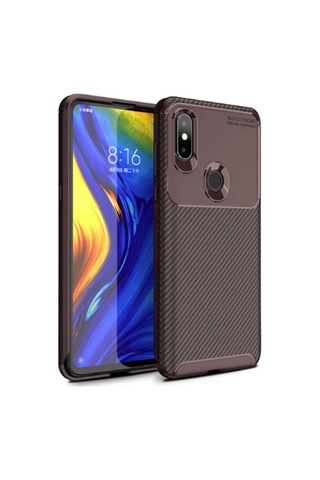Xiaomi Mi Mix 3 Kilif Karbon Silikon Case 389460811