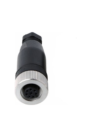 M12 8-Pin Dişi Düz Soket